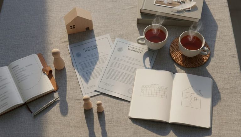 Divorce amiable avec enfants : garde, pension et convention